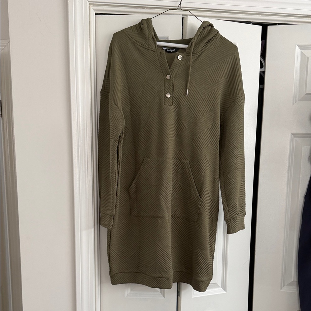 Kappa Olive Hooded Sweater for Men